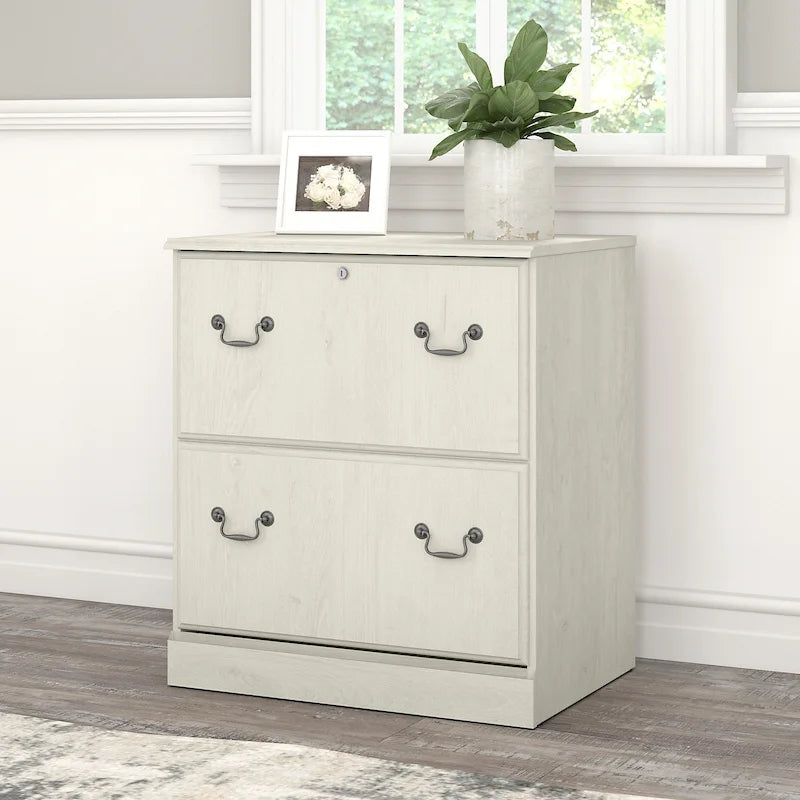 Lateral File Cabinet with Lockable Drawer and Ball-Bearing Slides