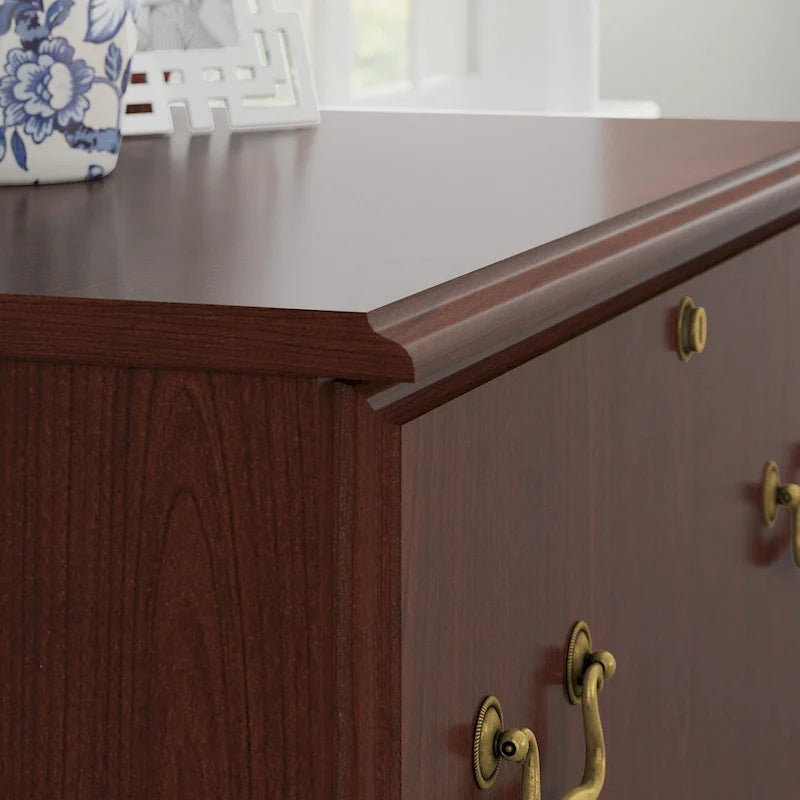 Lateral File Cabinet with Lockable Drawer and Ball-Bearing Slides
