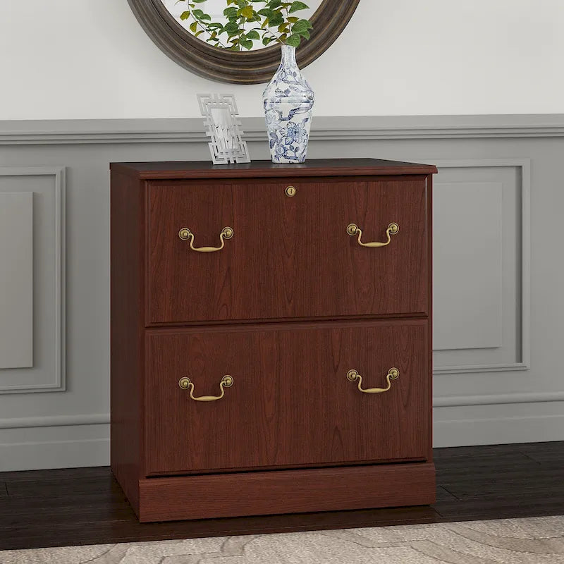 Lateral File Cabinet with Lockable Drawer and Ball-Bearing Slides