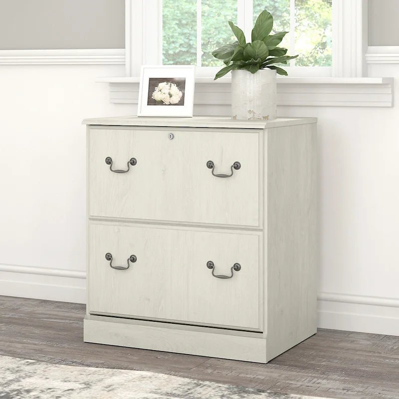 Lateral File Cabinet with Lockable Drawer and Ball-Bearing Slides