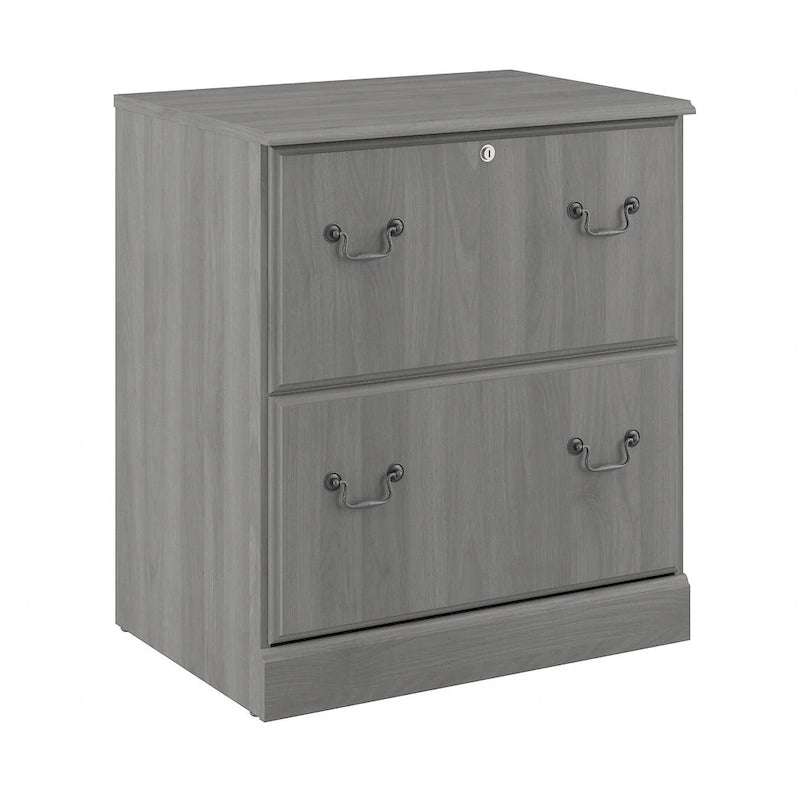 Lateral File Cabinet with Lockable Drawer and Ball-Bearing Slides