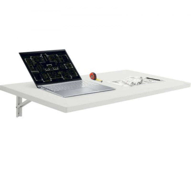 Wall-Mounted Folding Floating Desk for Home Office, Garage & Kitchen