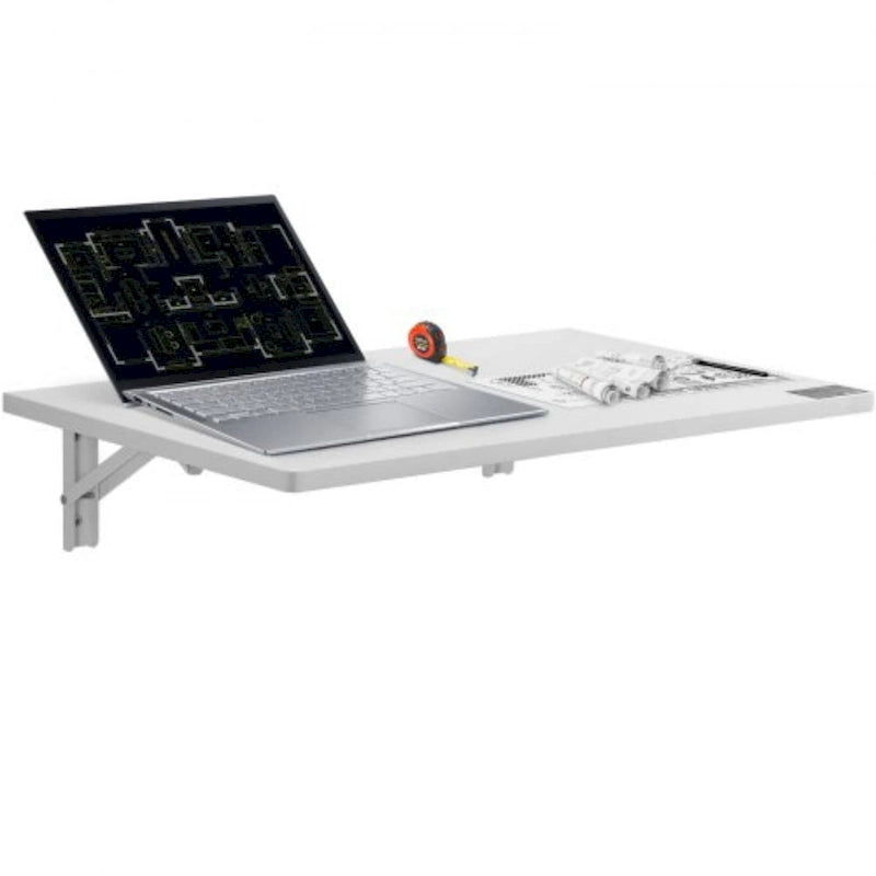 Wall-Mounted Folding Floating Desk for Home Office, Garage & Kitchen