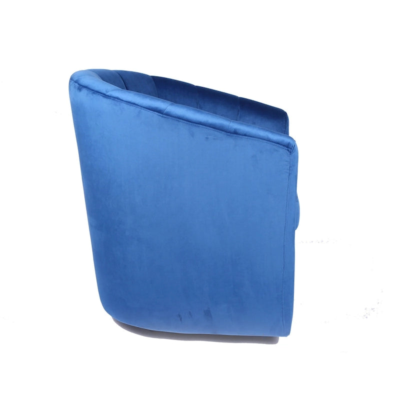 Velvet Swivel Accent Club Chair with Removable Cushion, Multiple Colors