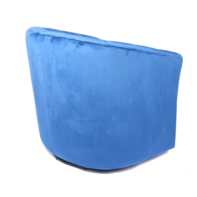 Velvet Swivel Accent Club Chair with Removable Cushion, Multiple Colors