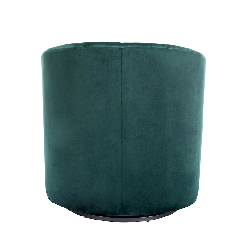 Velvet Swivel Accent Club Chair with Removable Cushion, Multiple Colors