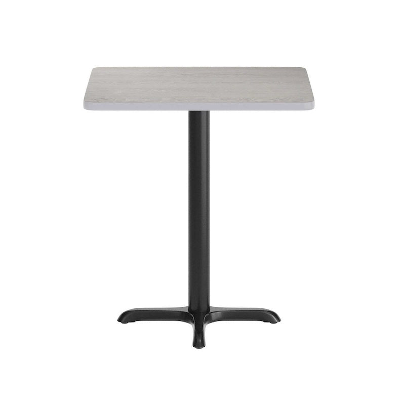 Rectangular Laminate Dining Table with Cast Iron X-Base — Commercial Grade