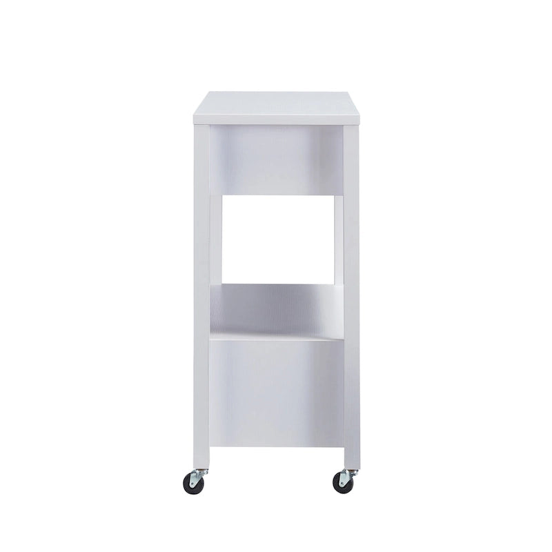 2-Drawer Serving Cart with Open Shelf