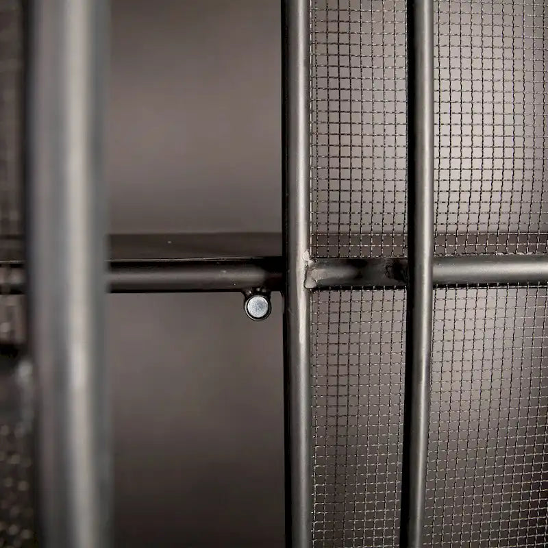 Industrial Metal Mesh Door Display Storage Cabinet