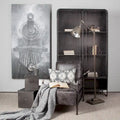 Industrial Metal Mesh Door Display Storage Cabinet