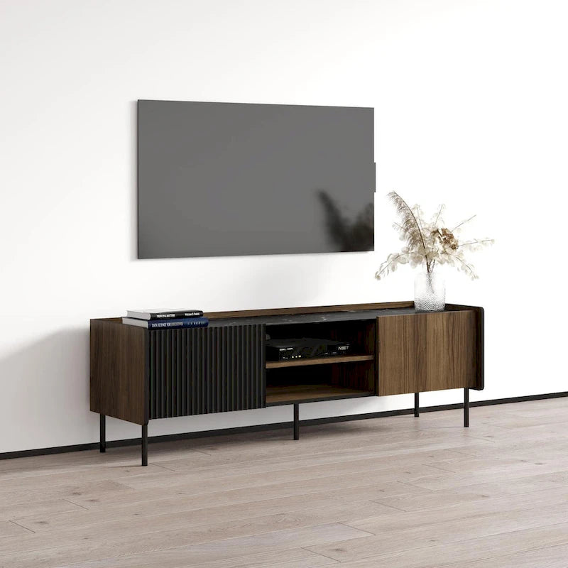 Modern Matte TV Stand for TVs up to 70 Inch — Entertainment Console