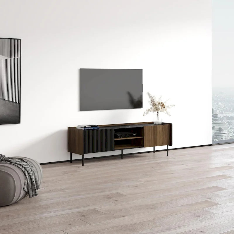 Modern Matte TV Stand for TVs up to 70 Inch — Entertainment Console