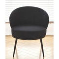 Mid-Century Velvet Accent Chair with Channel Tufting & Slender Metal Legs