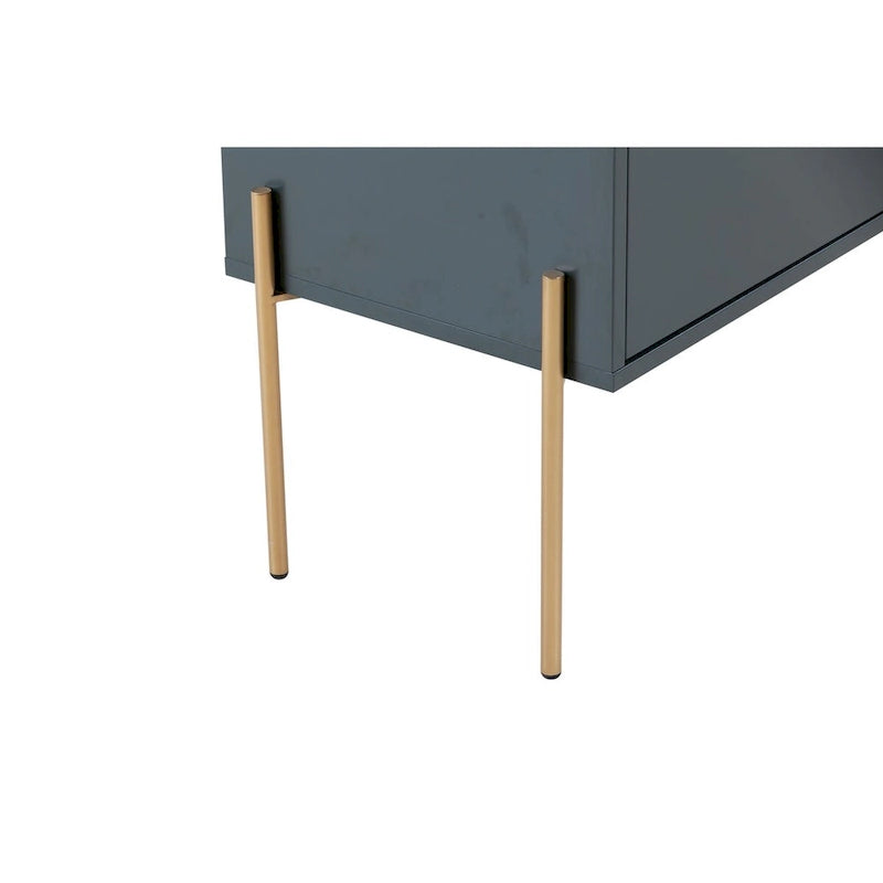 Mid-Century Modern Green Sideboard Cabinet with Storage — 48.4"