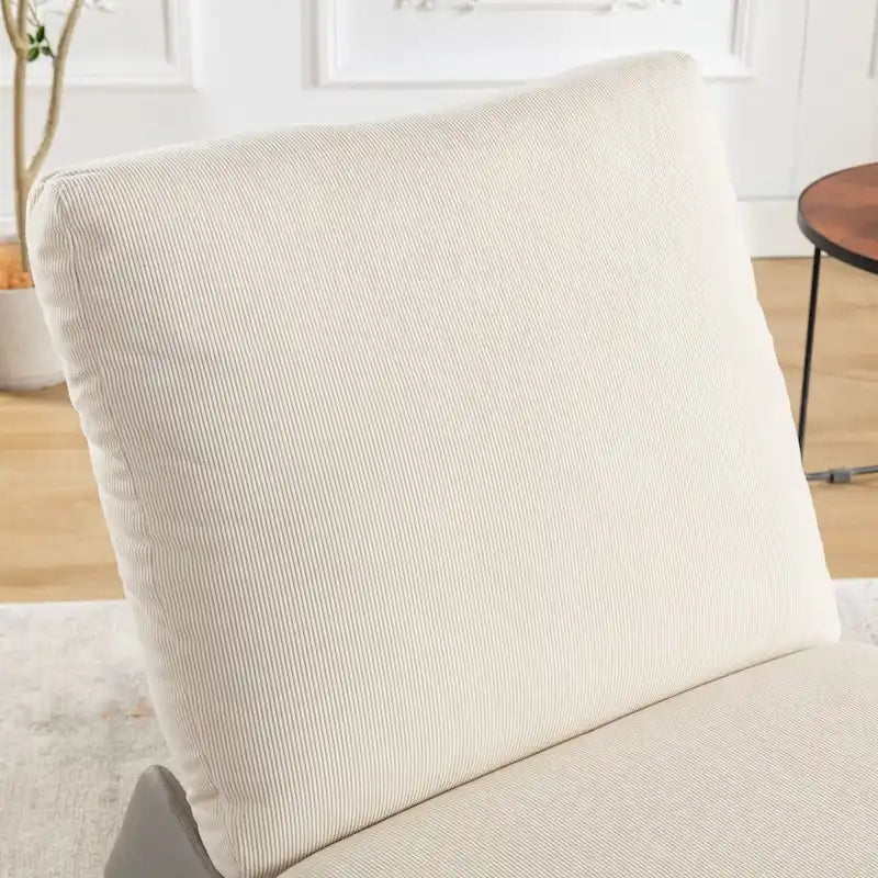 Upholstered Rocking Recliner with Adjustable Backrest & Footrest